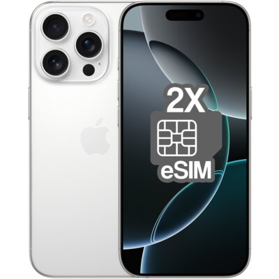 Smartfon APPLE iPhone 16 Pro (odnowiony, nieaktywowany) 5G 256GB 6.3" 120Hz Tytan biały (CPO) 2x eSIM