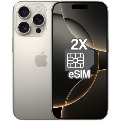 Smartfon APPLE iPhone 16 Pro (odnowiony, nieaktywowany) 5G 256GB 6.3" 120Hz Tytan naturalny (CPO) 2x eSIM