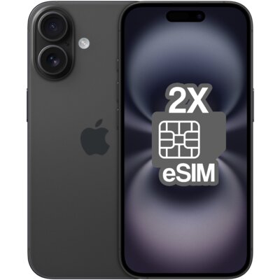 Smartfon APPLE iPhone 16 (odnowiony, nieaktywowany) 5G 128GB 6.1" Czarny (CPO) 2x eSIM