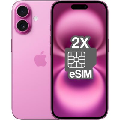 Smartfon APPLE iPhone 16 (odnowiony, nieaktywowany) 5G 128GB 6.1" Różowy (CPO) 2x eSIM