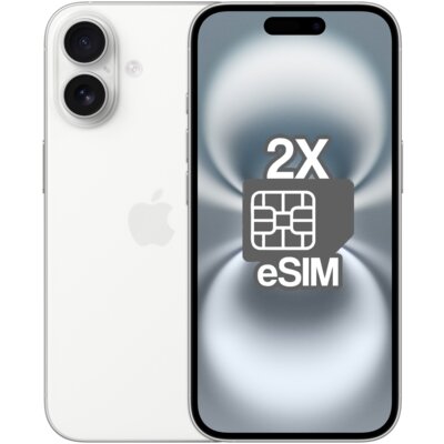 Smartfon APPLE iPhone 16 (odnowiony, nieaktywowany) 5G 128GB 6.1" Biały (CPO) 2x eSIM