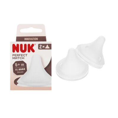 Smoczek NUK Perfect Match 6 m+ Przezroczysty (2 sztuki)