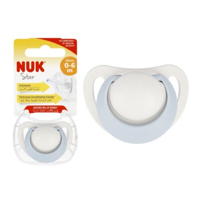 Smoczek NUK Star 10730717 Niebieski 0-6 m
