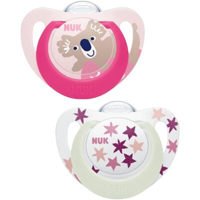 Smoczek NUK Star Day & Night Koala 18-36 m (2 sztuki)