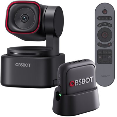 Kamera internetowa OBSBOT Tiny 3 Lite USB-C - 4K z pilotem i mikrofonem