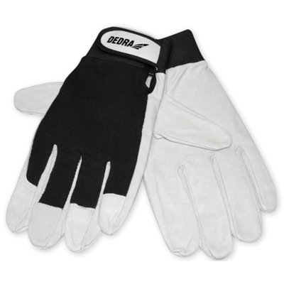 Rękawice ochronne DEDRA Czarno-biały (rozmiar 10)