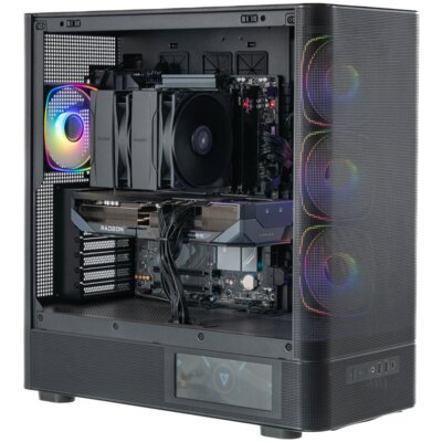 Komputer MAD DOG AQ400-A03DR32 R7-9800X3D 32GB RAM 2TB SSD Radeon RX9070XT Wi-Fi