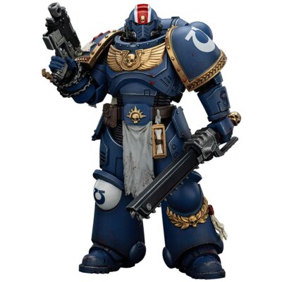 Figurka JOYTOY Warhammer 40k Space Marine 2 Ultramarines Lieutenant Titus Collectors Edition Space Marine 2