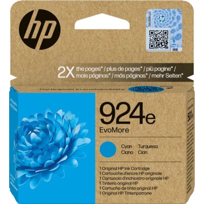 Tusz HP 924e EvoMore Błękitny 9.5 ml 4K0U7NE