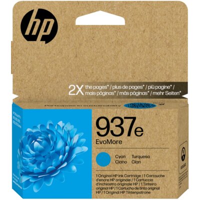 Tusz HP 937e EvoMore Błękitny 20 ml 4S6W6NE#LS1