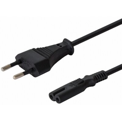 Kabel zasilający EU 2 pin (CEE 7/16) - IEC 320 C7 SAVIO 1.2 m