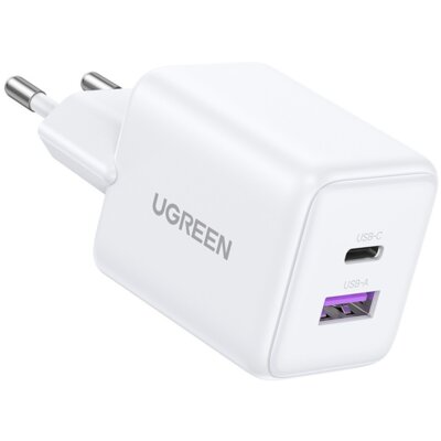 Ładowarka sieciowa UGREEN X516 30W GaN Biały ładowarka do telefonu USB, USB-C