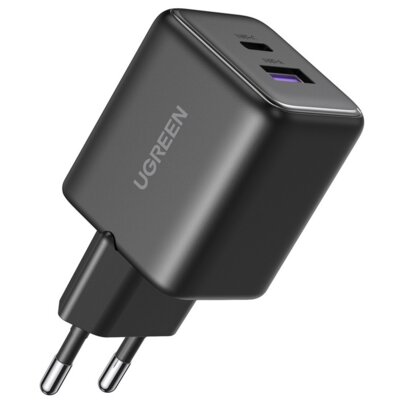 Ładowarka sieciowa UGREEN X516 30W GaN Czarny ładowarka do telefonu USB, USB-C