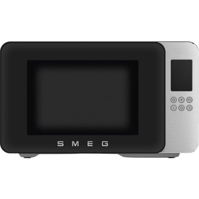 Kuchenka mikrofalowa SMEG Collezione MOC01BLMEU 1900W średnica 28 cm pojemność 29l Technologia Inverter Auto Defrost Quick Start Czarny