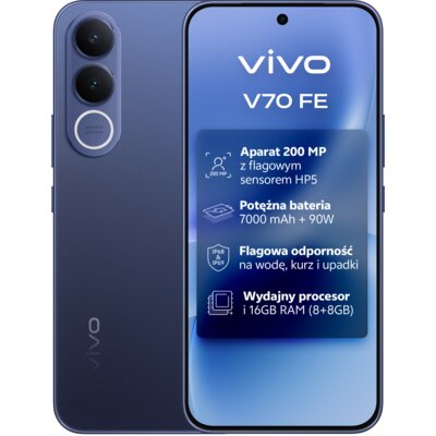 Smartfon VIVO V70 FE 5G 8/256GB 6.83" 120Hz Niebieski