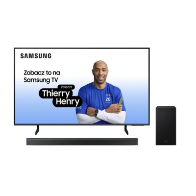 Telewizor SAMSUNG QE65Q8FA 65" QLED 4K Tizen TV HDMI 2.1 + Soundbar SAMSUNG HW-B750F EN Czarny 5.1-kanałowy, Bezprzewodowy Subwoofer, HDMI ARC, Dolby Digital 5.1, DTS Virtual:X, BT