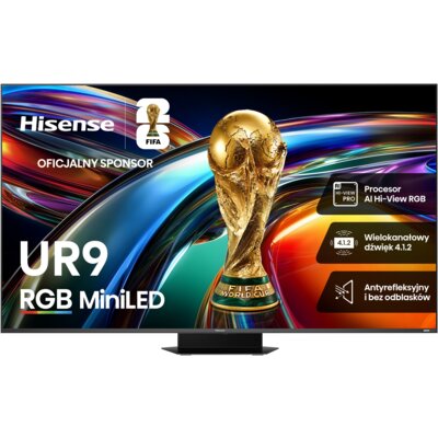 Telewizor HISENSE 85UR9S 85" RGB MINILED 4K 180Hz VRR VIDAA Dolby Atmos Dolby Vision HDMI 2.1