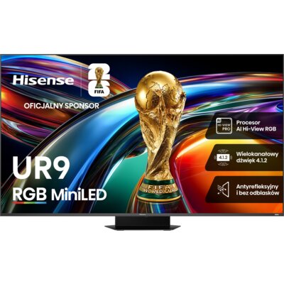 Telewizor HISENSE 65UR9S 65" RGB 4K 170Hz VRR VIDAA Dolby Atmos Dolby Vision HDMI 2.1