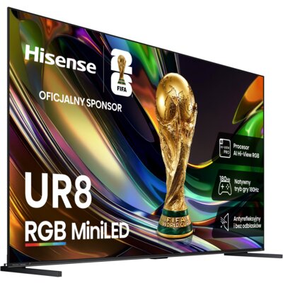 Telewizor HISENSE 100UR8S 100" RGB 4K 180 Hz VRR VIDAA Dolby Atmos Dolby Vision HDMI 2.1