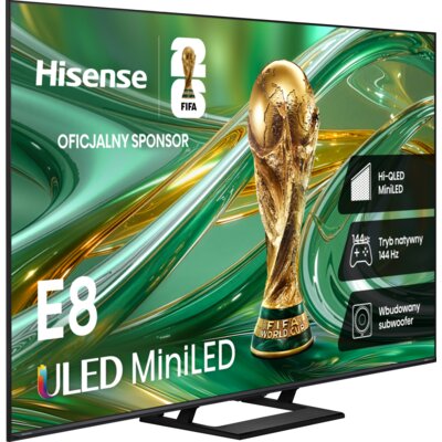 Telewizor HISENSE 55E8S 55" QD-Mini LED 4K 144Hz VRR VIDAA Dolby Atmos Dolby Vision HDMI 2.1