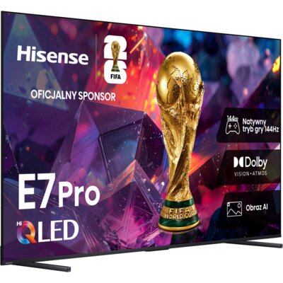 Telewizor HISENSE 100E77S PRO 100" QLED 4K 144 Hz VRR VIDAA Dolby Atmos Dolby Vision HDMI 2.1