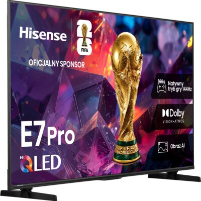 Telewizor HISENSE 65E77S PRO 65" QLED 4K 144Hz VRR VIDAA Dolby Atmos Dolby Vision HDMI 2.1