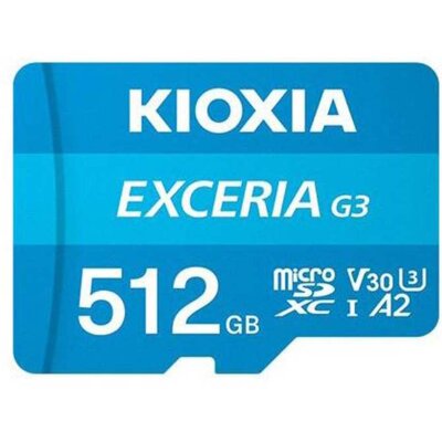 Karta pamięci KIOXIA Exceria G3 MicroSD 512GB + Adapter