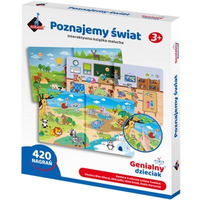 Zabawka edukacyjna ASKATO Genialny dzieciak Poznajemy świat Książka malucha 910695