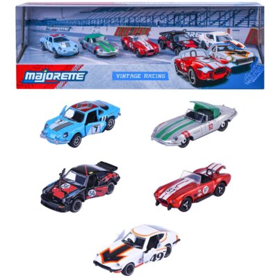 Zestaw pojazdów MAJORETTE Vintage Racing 8502005001 (5 szt.)
