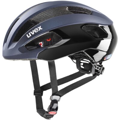 Kask rowerowy UVEX Rise CC Niebiesko-czarny Szosowy (rozmiar 52-56)