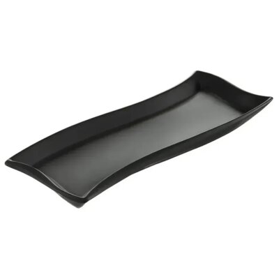 Półmisek AMBITION Salsa Fala 35 x 12 cm Czarny