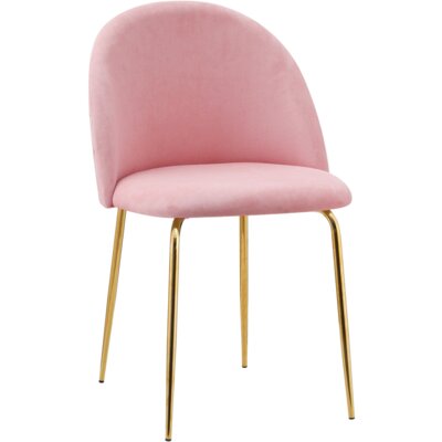 Krzesło EHOKERY Fargo Gold Velvet Różowy