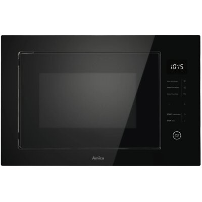 Kuchenka mikrofalowa AMICA AMMB25E4SGB 900W średnica 31.5 cm pojemność 25L Czarny