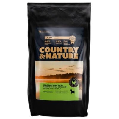 Karma dla psa COUNTRY & NATURE Kaczka z indykiem 9 kg