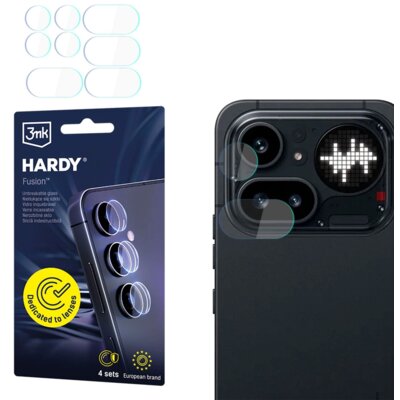 Szkło hybrydowe na obiektyw 3MK Hardy Fusion Lens Protection do Nothing Phone 4a