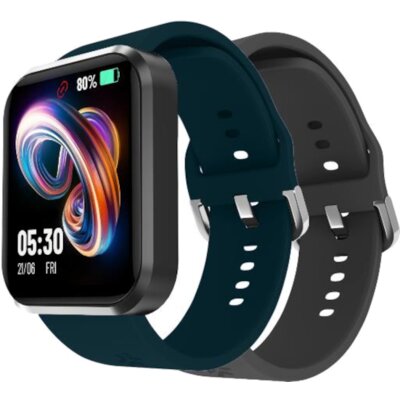 Smartwatch CELLY Trainerbeat 2 Czarny + Niebieski Pasek
