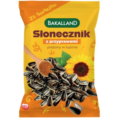 Słonecznik prażony BAKALLAND Z przyprawami (130 g)