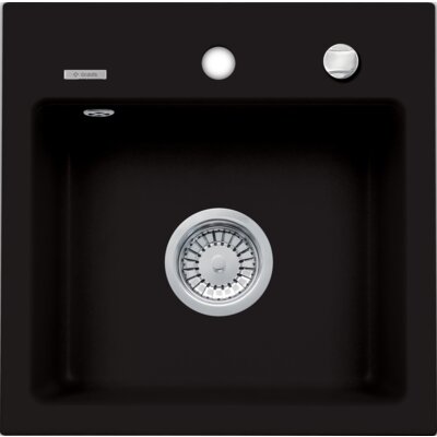 Zlewozmywak jednokomorowy DEANTE Zorba ZQZ N103 Nero 43.5x78