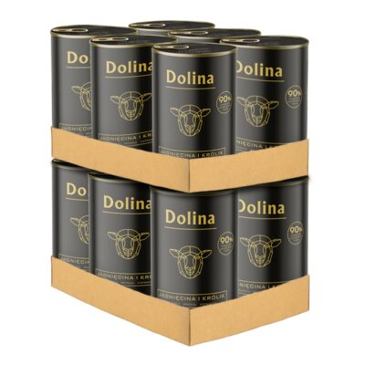 Karma dla psa DOLINA NOTECI Jagnięcina i Królik 12 x 400 g