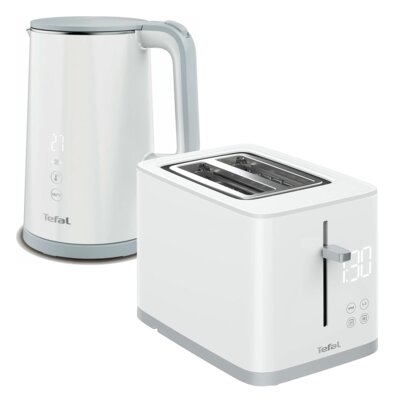 Czajnik TEFAL Sense KO693110 z regulacją temperatury + Toster TEFAL Sense TT693110