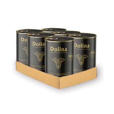 Karma dla psa DOLINA NOTECI Koza i Wołowina 6 x 400 g