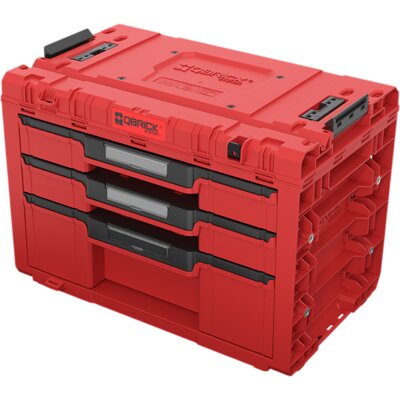Skrzynka narzędziowa QBRICK System Prime Drawer 3 Toolbox Expert Red Ultra HD