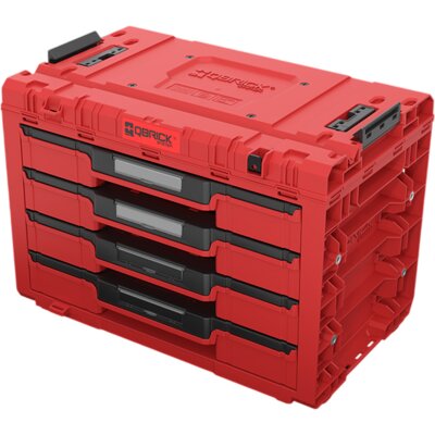 Skrzynka narzędziowa QBRICK System Prime Drawer 4 Toolbox Expert Red Ultra HD Custom