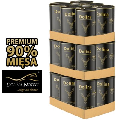 Karma dla psa DOLINA NOTECI Jeleń i Kaczka 18 x 400 g