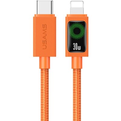 Kabel USB-C - Lightning USAMS SJ774 30W 1.2m Pomarańczowy