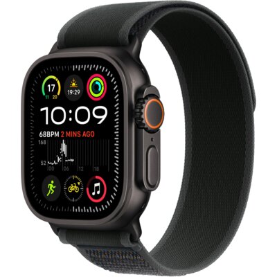 Apple Watch Ultra 2 GPS + Cellular 49mm koperta tytanowa (czarny) + opaska Trail rozmiar M/L (czarny)