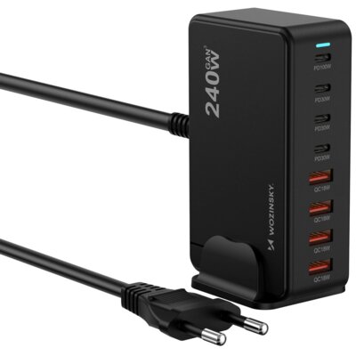 Stacja ładująca WOZINSKY GaN QC3 240W