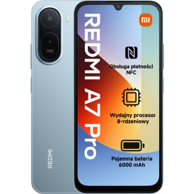 Smartfon XIAOMI Redmi A7 Pro 4/64GB 6.9" 120Hz Niebieski