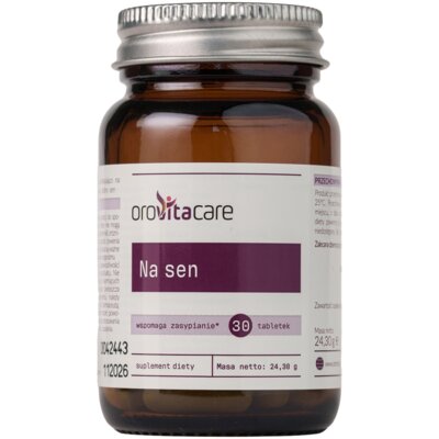 Suplement diety OROVITACARE Na sen (30 tabletek)