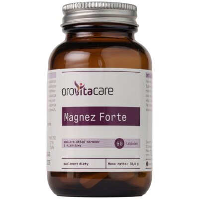 Kompleks witamin i minerałów OROVITACARE Magnez Forte (50 tabletek)